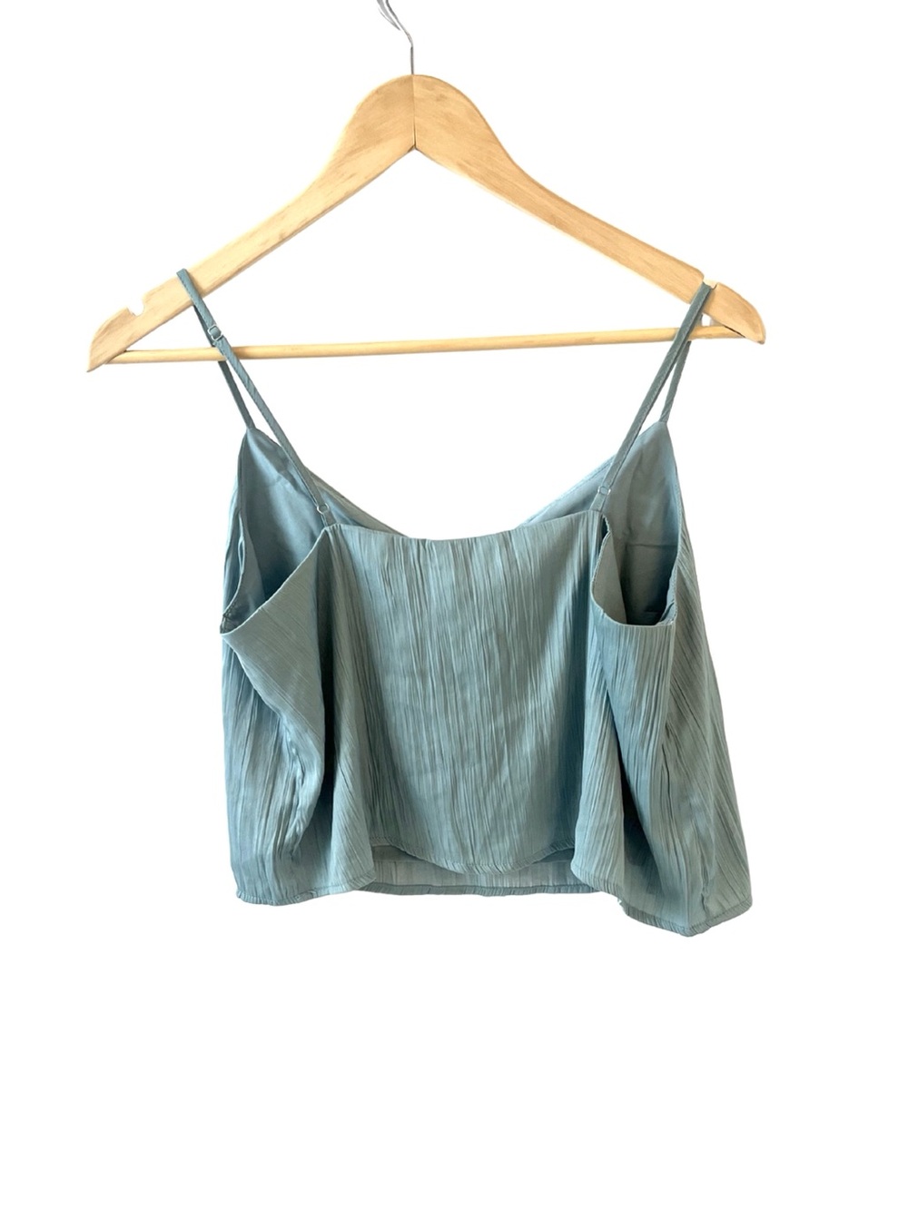 NWT Z Supply Fiore Satin Crop Tank | Size Small | Sea Pine - Picture 5 of 12